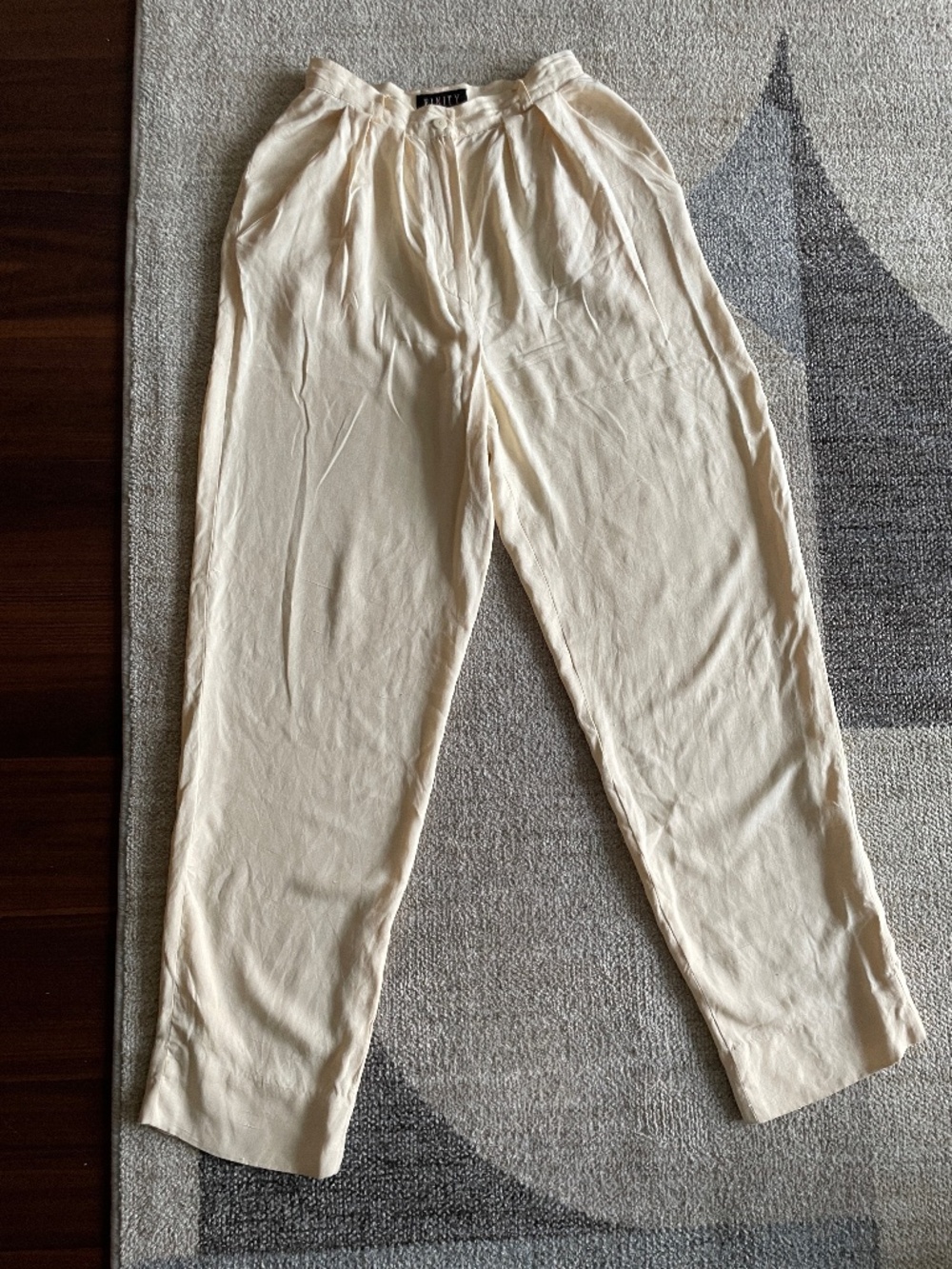 Finity Vintage 100% Silk Trousers Pants
